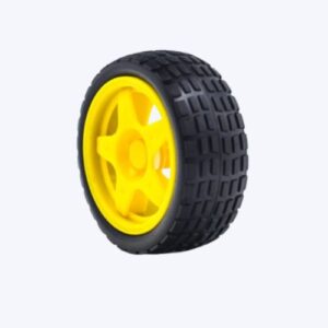 65mm Yellow Robot Smart Car Wheel