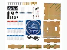 Rotating LED Electronic Clock Module Kit